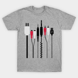 Audio and power plug T-Shirt